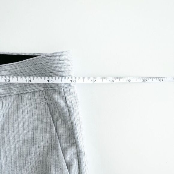 Banana Republic Womens Trouser Pants Ryan Grey Stripe Size 8 - Picture 8 of 11